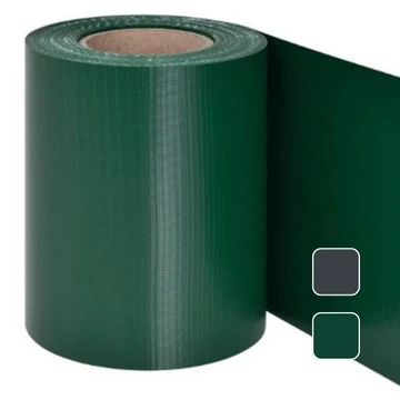 "  Árnyékolószalag sima zöld 19 cm széles 20 db rögzítő klipsszel (35m) RAL6005"