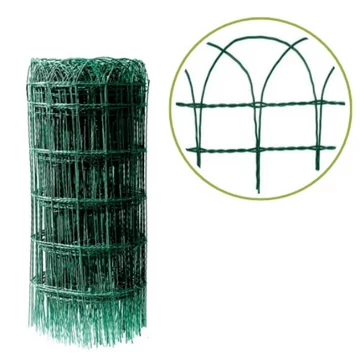 Dekor kerítés 65 cm magas, 90x150 mm osztással (10m) zöld színben