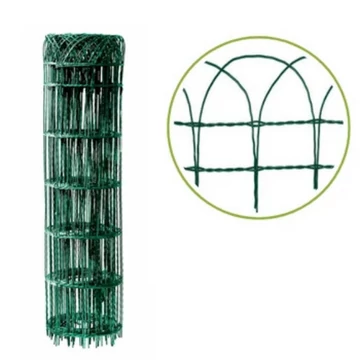 Dekor kerítés 90 cm magas, 90x150 mm osztással (10m) zöld színben