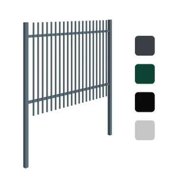 Design Pálcás Kerítésmező, horganyzott, porszórt, betét 20 mm x 20 mm, szélesség 2000 mm, magasság: 1700 mm