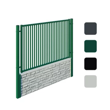 KERETES Design Pálcás Kerítésmező, horganyzott, porszórt, keret: 40 x 40 mm és 30 mm x 40 mm, betét 20 mm x 20 mm, szélesség 2000 mm, magasság: 1200 mm