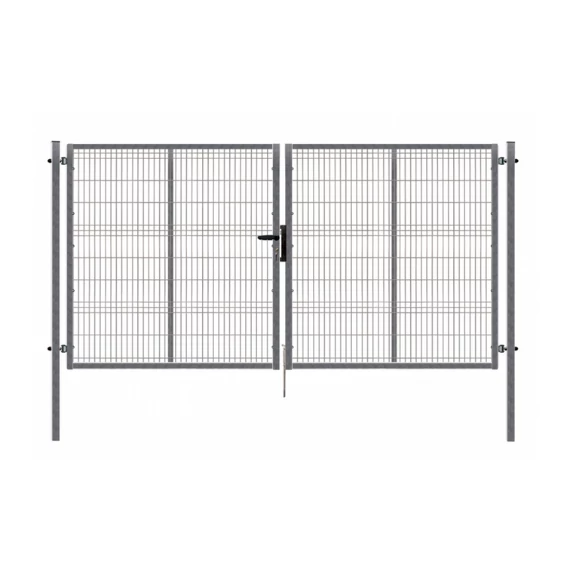 PILOFOR kétszárnyú kapu 2045 x 4118 mm 3D betéttel, horganyzott